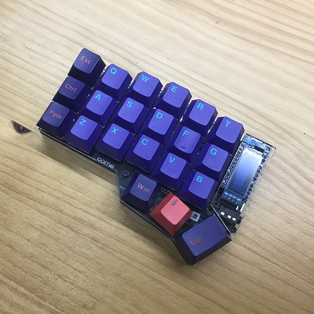 Corne Keyboard + Akko Neón Teclados Mecánicos